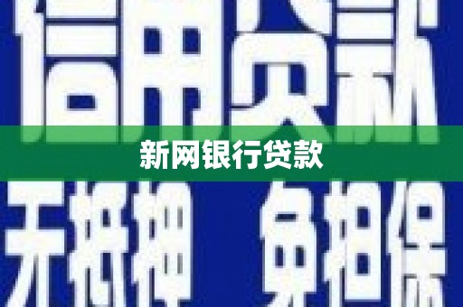板桥新网银行贷款