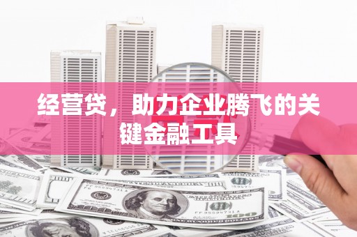 庄浪经营贷，助力企业腾飞的关键金融工具