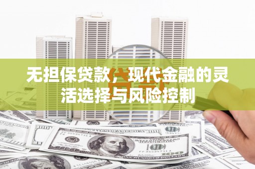 沧县无担保贷款，现代金融的灵活选择与风险控制