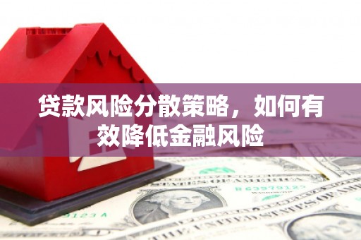 小金贷款风险分散策略，如何有效降低金融风险