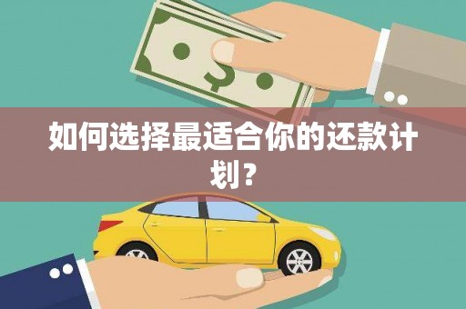 福州如何选择最适合你的还款计划？