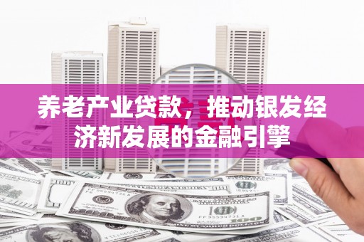 沁源养老产业贷款，推动银发经济新发展的金融引擎