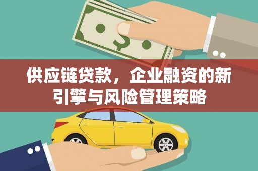怀化供应链贷款，企业融资的新引擎与风险管理策略