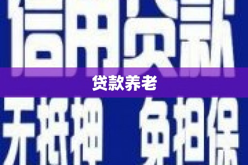 褒忠贷款养老