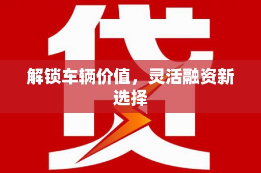 麦寮解锁车辆价值，灵活融资新选择